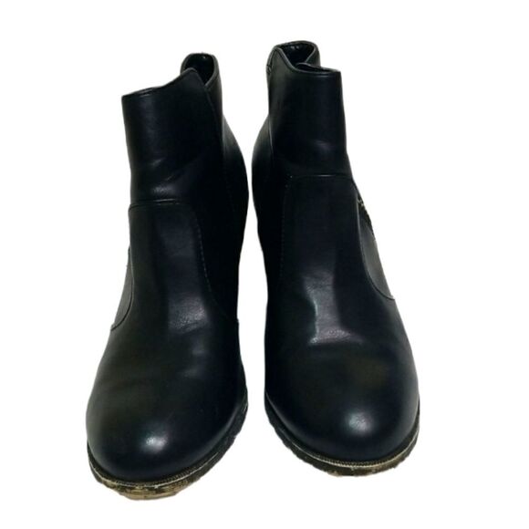 BAMBOO Black Ankle Booties size 9 - Picture 1 of 6